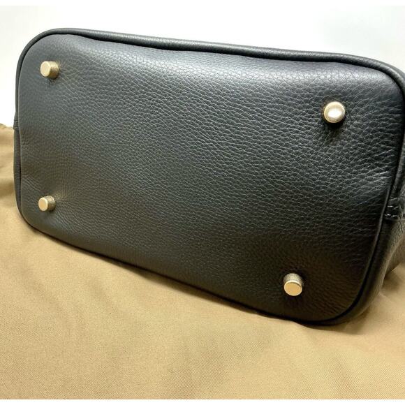 Burberry Black Tasseled Pebbled-Leather Drawstring Bucket Bag NWT - Picture 11 of 16